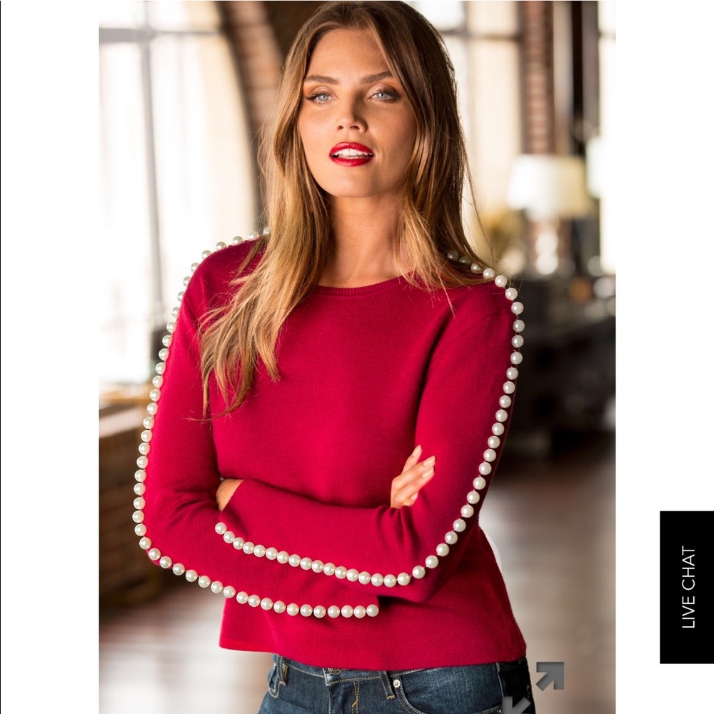 Gorgeous red sweater!